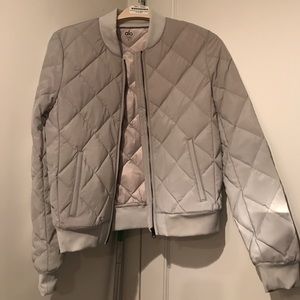 Alo Yoga reflective bomber jacket